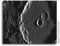 MESSENGER Image of Mercury: Machaut Crater