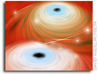 Newly Merged Black Hole Eagerly Shreds Stars