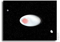 Haumea shines with crystalline ice