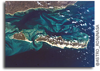 Photo: Islands in the Mozambique Channel: Bazaruto, St. Antonio, and Magaruque As Seen From Space