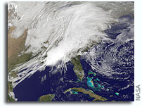NASA and other satellites keeping busy with this week's severe weather