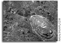 MESSENGER image of Mercury: Crater Bek