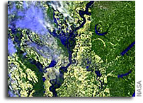 Satellite Images Display Extreme Mississippi River Flooding from Space
