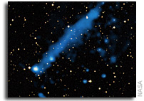 A Pulsar and Its Mysterious Tail