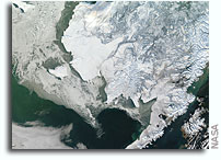 Photo: Winter in Alaska As Seen From Orbit