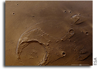 Mars Express Observes Clusters of Recent Craters in Mars's Ares Vallis
