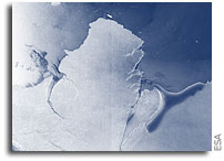 Photo: Brunt Ice Shelf As Seen From Orbit