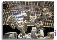 Canadian Space Agency Dextre Gets to Work