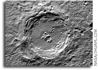 NASA MESSENGER Mercury Image: Dickens Crater