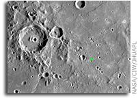 NASA MESSENGER Image: One of Mercury's Two 