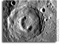 NASA MESSENGER Image: Crater Beckett