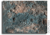MRO HiRISE Mars Image: Bright and Dark Plains near Ganges Chasma