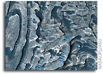 NASA MRO HiRISE Image of Mars:  Wrinkle Ridges in Eastern Meridiani Planum