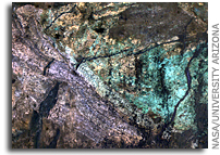 NASA MRO HiRISE Image of Mars: Colorful Central Peak in an Unnamed Crater