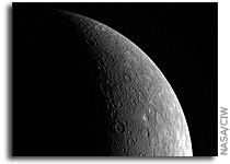 MESSENGER Image: A Crescent Mercury