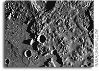 MESSENGER Image of Mercury: Peaks in Caloris Basin