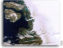 Photo: Sermeq Kujalleq Glacier, Greenland, As Seen From Space