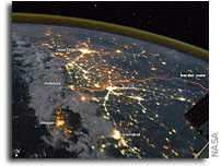 Photo: India-Pakistan Borderlands at Night As Seen From the International Space Station