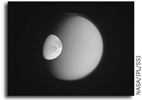 Image: Dione and Titan