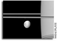 Image: Dione and Saturn