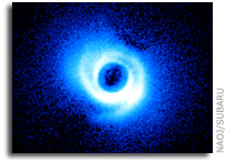 Spiral Arms Point to Possible Planets in Star's Dusty Disk