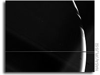 Photo: Crescent Saturn 