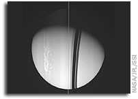 Cassini Image: Saturn's Rings Edge On