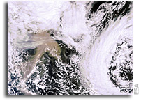 Satellites monitor Icelandic ash plume