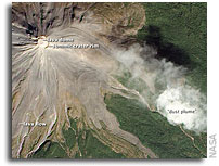 Photo: Eruption of Colima Volcano As Seen From Orbit