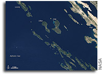 Photo: Islands off the Croatian Coast As Seen From Orbit