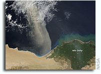 Photo: Dust Plume From Africa Over the Mediterranean Sea As Seen From Orbit