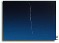 Amazing Photo: ATV Kepler Launch As Seen From Orbit Aboard the ISS