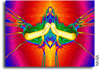 Image: Burning Heptane Fuel in Microgravity