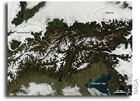 Image: Low Clouds over Central Europe As Seen From Space