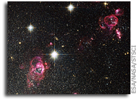 Galaxy Caught Blowing Bubbles