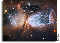 Hubble Serves Up a Holiday Snow Angel