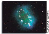 Hubble Offers a Dazzling View of the Necklace Nebula