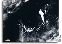 Antarctic Iceberg B-15J As Seen From Space