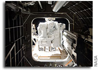 Photo: Looking Out Kibo's Airlock