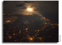 Photo: French-Italian Border At Night As Seen From Orbit