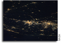 Photo: Baltimore-Washington Area At Night As Seen From Orbit