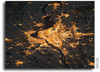 Photo: Montreal At Night As Seen From Orbit