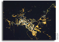 Photo: Brasilia, Brazil At Night As Seen From Orbit