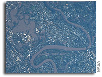Photo: Flooding in Brisbane, Australia As Seen From Orbit