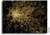 Photo: Milan, Italy As Seen From Orbit at Night