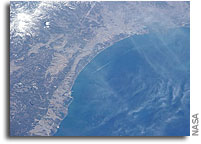 Photo: Sendai Coast of Japan As Seen From Orbit