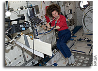 Photo: Playing the Flute in Space