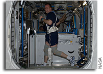 Photo: Running on COLBERT in Space