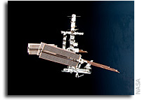Photo: Glistening Space Station Flies Over Earthly Nightfall