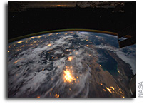 Photo: Southern California and Baja California As Seen at Night From The International Space Station